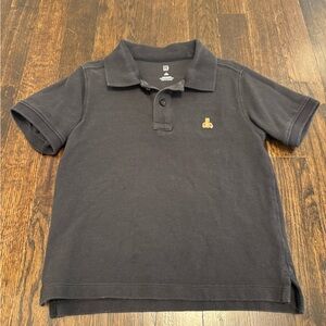 GAP - Navy Blue Kids Polo with Bear Logo - 4T